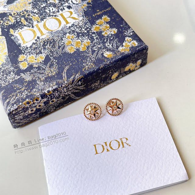 Dior飾品 迪奧經典熱銷款羅盤鏤空耳釘耳環耳飾  zgd1203